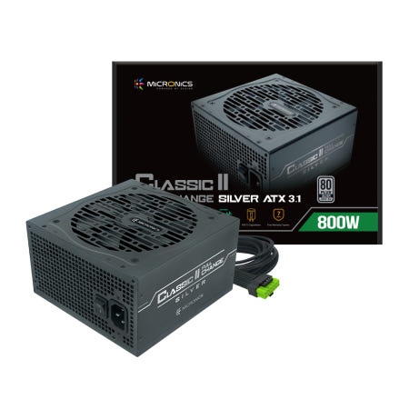 마이크로닉스 Classic II 풀체인지 800W 80PLUS 실버 ATX3.1 파워서플라이 (블랙)
