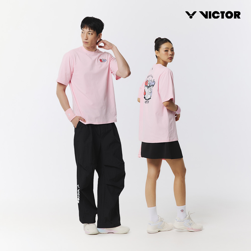 빅터 아울렛 오버핏 반팔 티셔츠 VT25CTO204U 배드민턴 탁구 스쿼시 스포츠웨어 - 상세 이미지 3