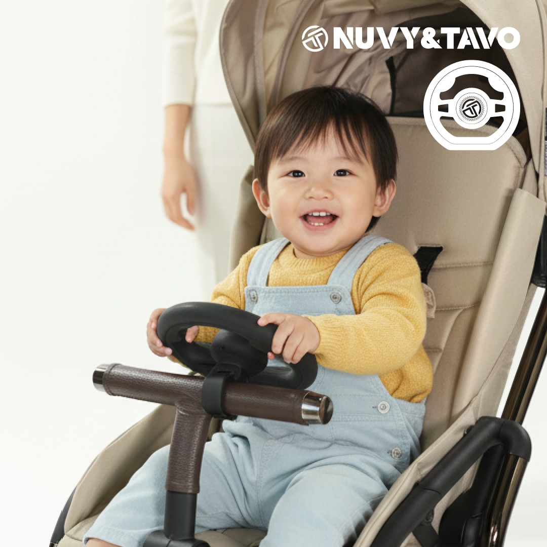 [누비앤타보] TAVO 아기 유아 자동차 핸들 운전놀이 장난감 다양한 유아용품에 장착가능