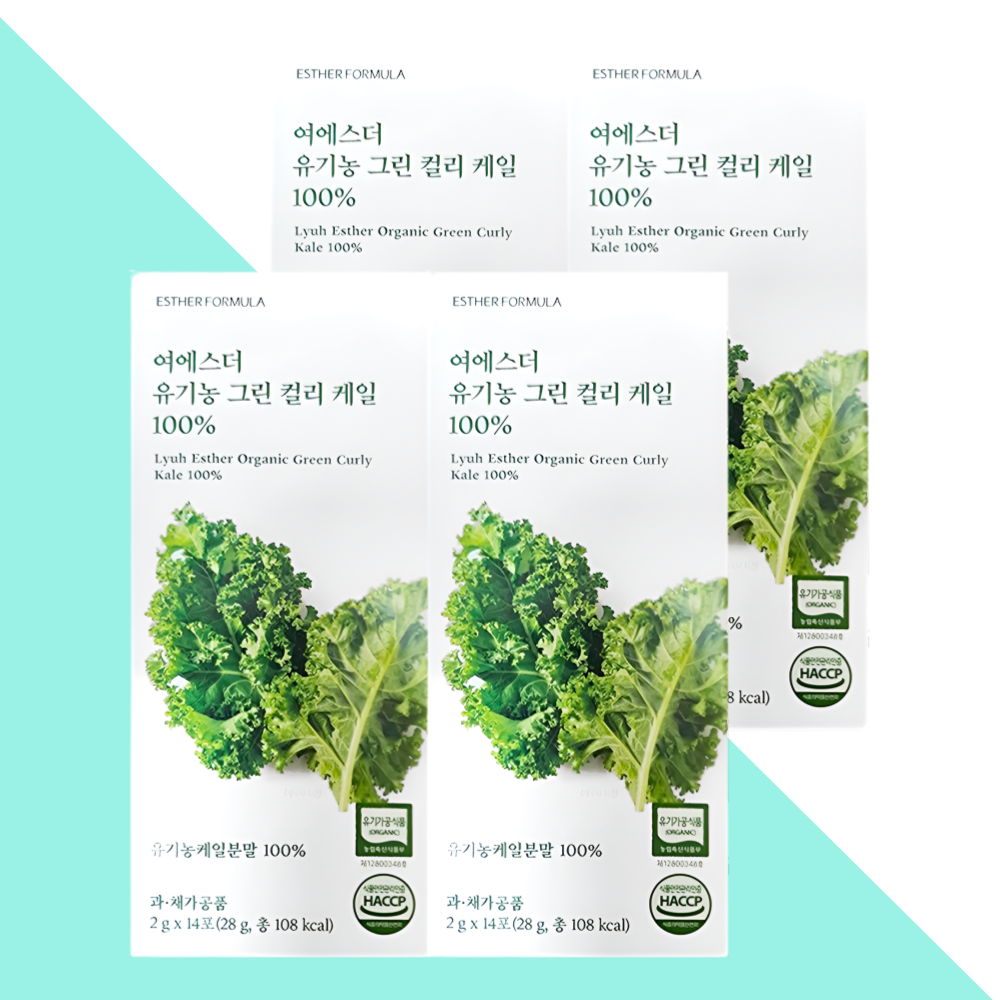 에스더포뮬러 유기농 컬리 케일 가루 파우더 여에스터 14포X4개 - 상품 이미지