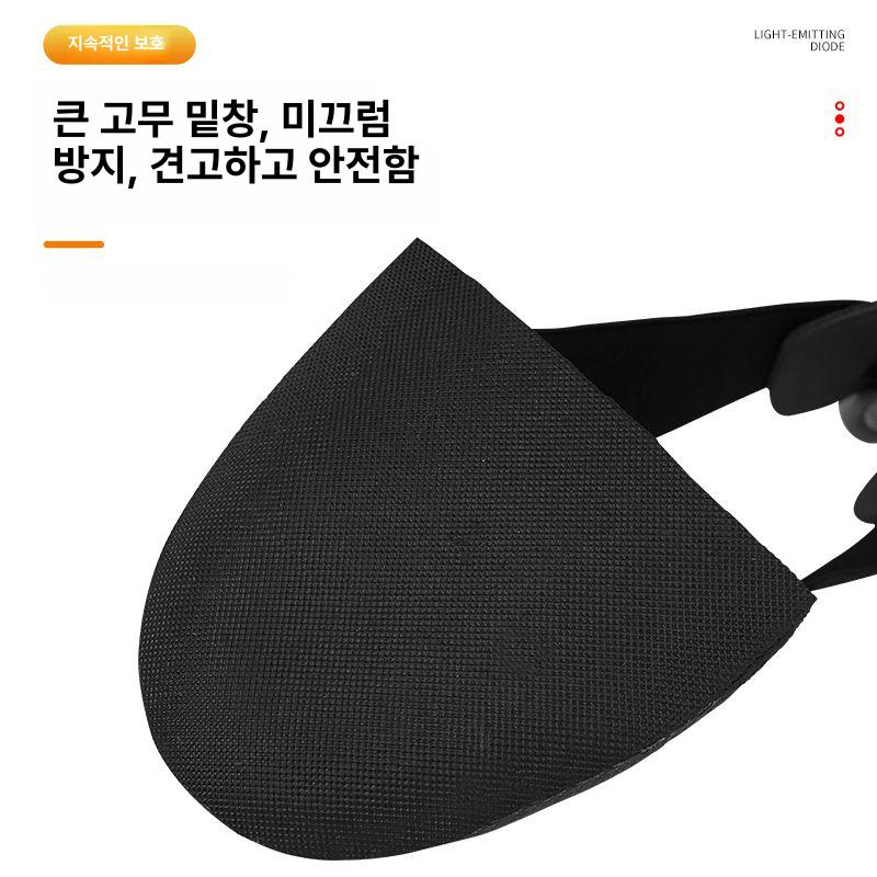 앞코 커버 공사현장 가정용 방수 덧신 내마모 세탁 현장 두꺼운 내성 실내 부직포 도톰 일반형 방지화 신발커버 1쌍 포함 더 큰 사이즈 - 상세 이미지 4