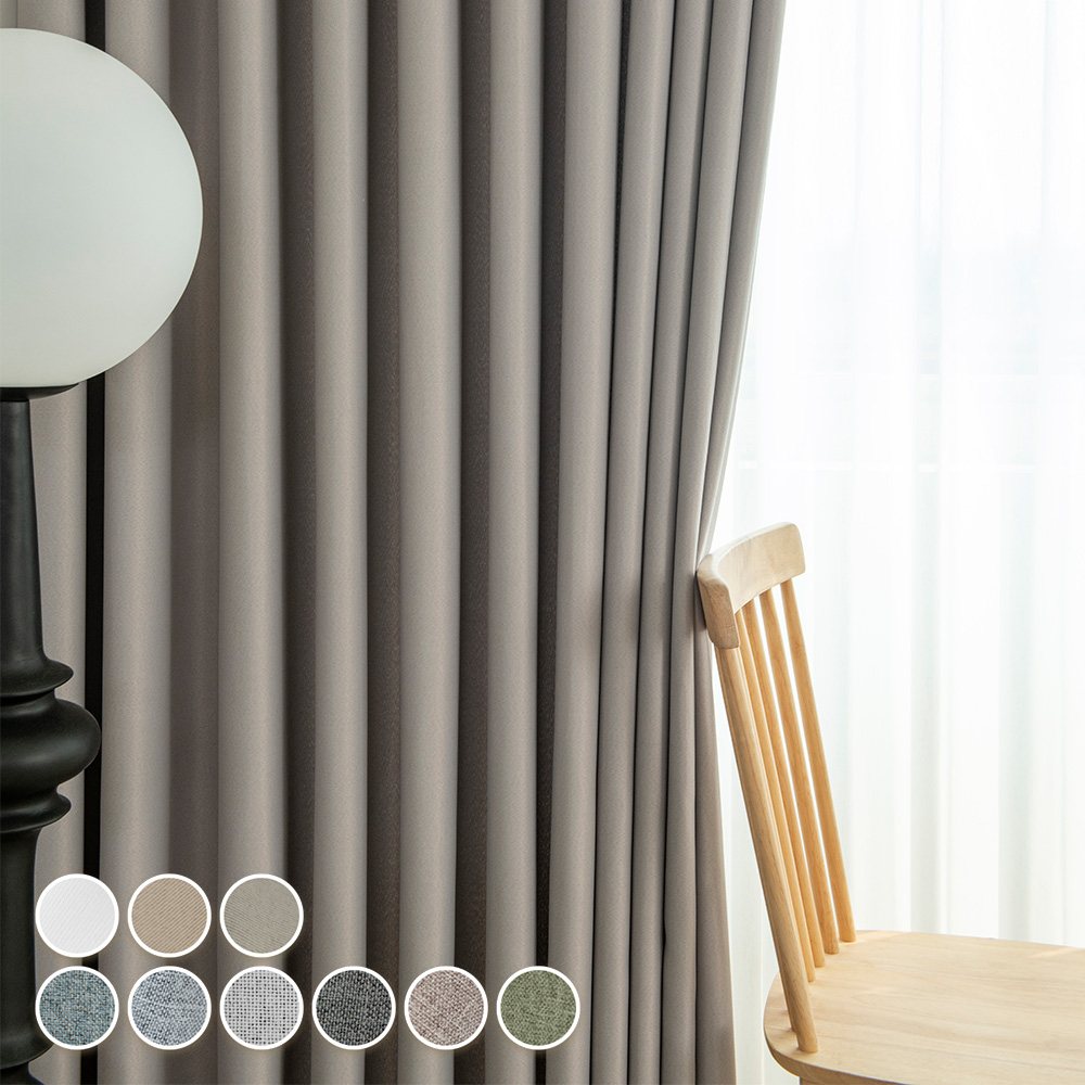 더초이스 호텔식 형상기억 암막커튼 맞춤커튼 100% 암막 풀달암막 아일렛형 반창