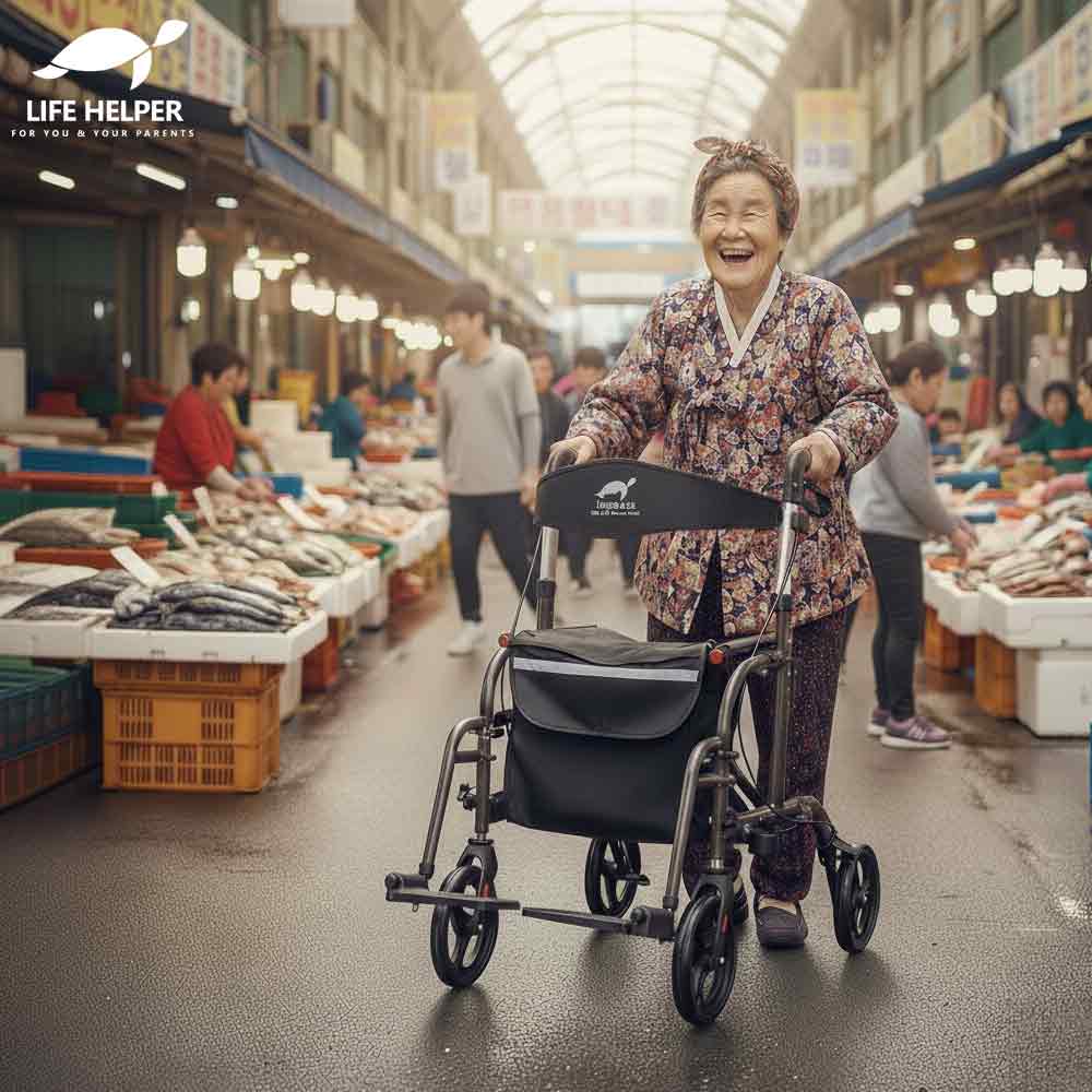 보행보조기 R7 실버카 어르신 할머니 할아버지 유모차 성인용 노인 환자 걸음 워커 보행기