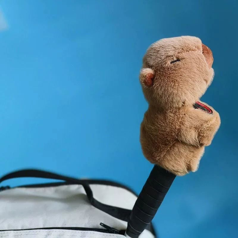 보호 인형 배드민턴 커버 라켓 손잡이 거북 카피바라 2개 세트 - 상품 이미지