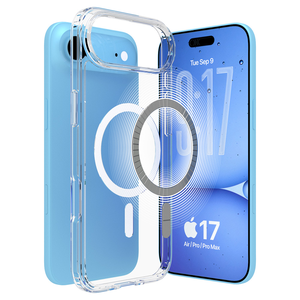 코커 맥스킨 맥세이프 변색방지 2800GS 3배자력 슬림 범퍼 케이스 투명, 아이폰 17 에어