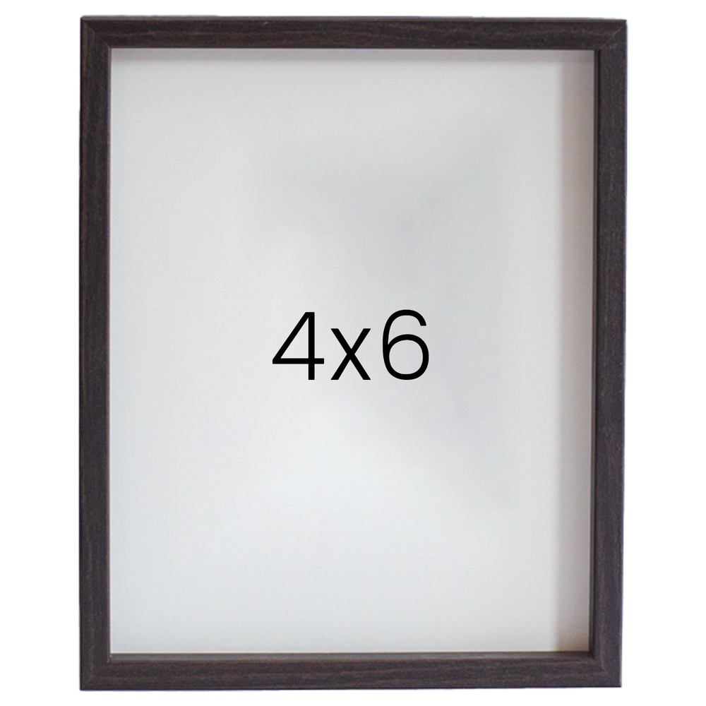 12mm레프 나무액자 사진액자 웨딩 포토테이블 사진인화 탁상 소형 4x6 101x152mm, 진밤 - 메인 이미지