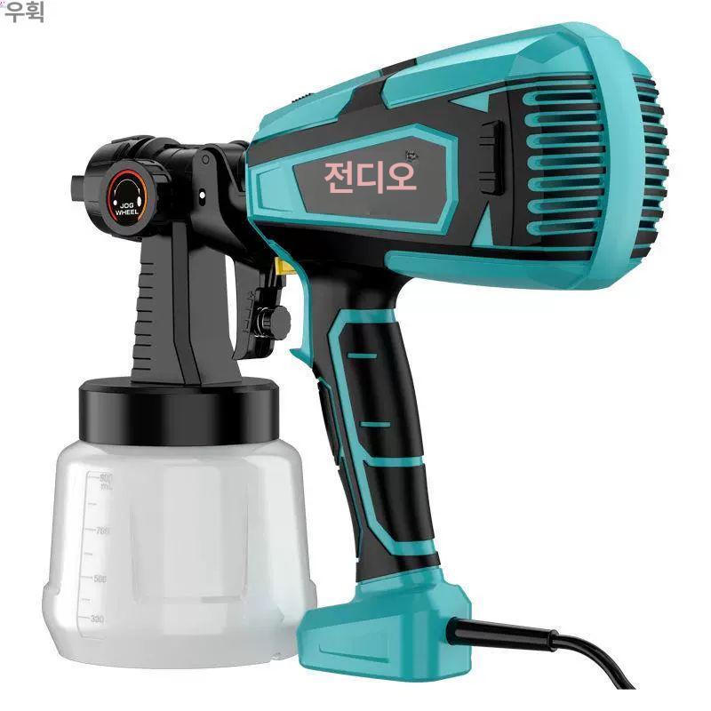 전기스프레이건 분무기 페인트 도장기 충전식 소독 분사기 무선스프레이건 뿜칠 도색 미세 2600W 모델 전체 구리 4 통 A - 상품 이미지