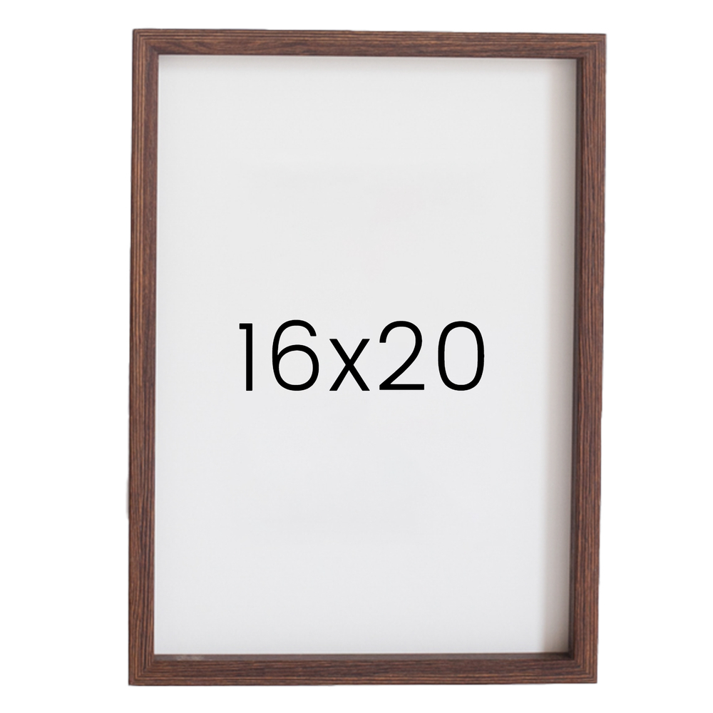 12mm레프 원목액자 우드 웨딩 전시회 맞춤 프레임 틀 16x20 406x508mm, 밤색 - 메인 이미지