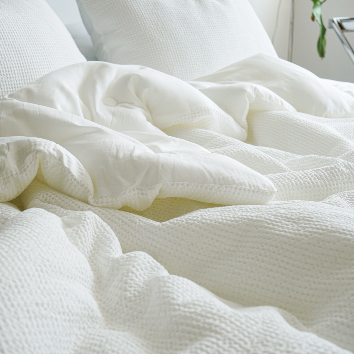 소프넬 모달 와플 차렵이불 사계절 가을이불 화이트, Q(퀸)