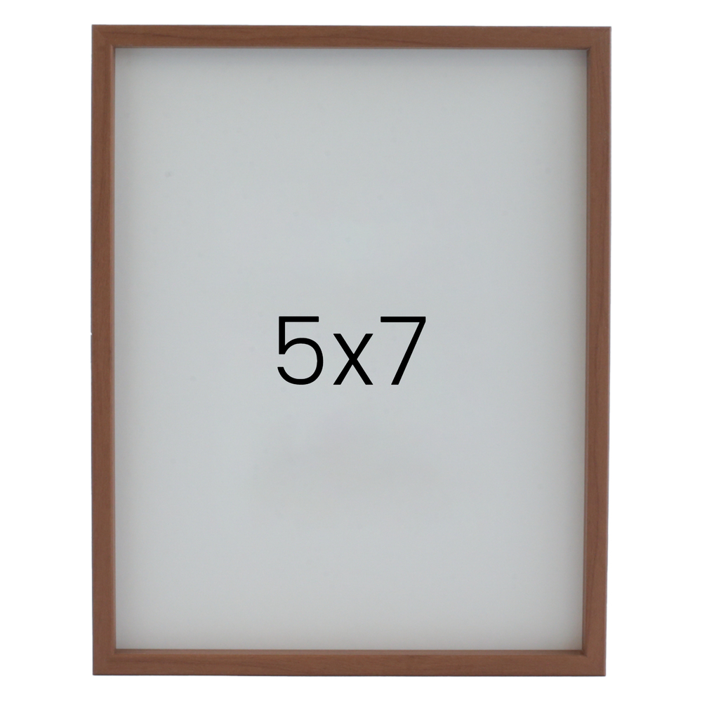 12mm레프 나무액자 사진액자 웨딩 포토테이블 사진인화 탁상 소형 5x7 127x177mm, 연밤 - 메인 이미지
