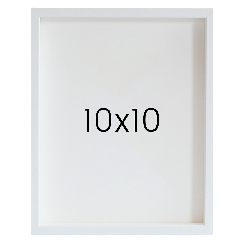 12mm레프 원목액자 우드 웨딩 전시회 맞춤 프레임 틀 10x10 254x254mm, 화이트 - 메인 이미지