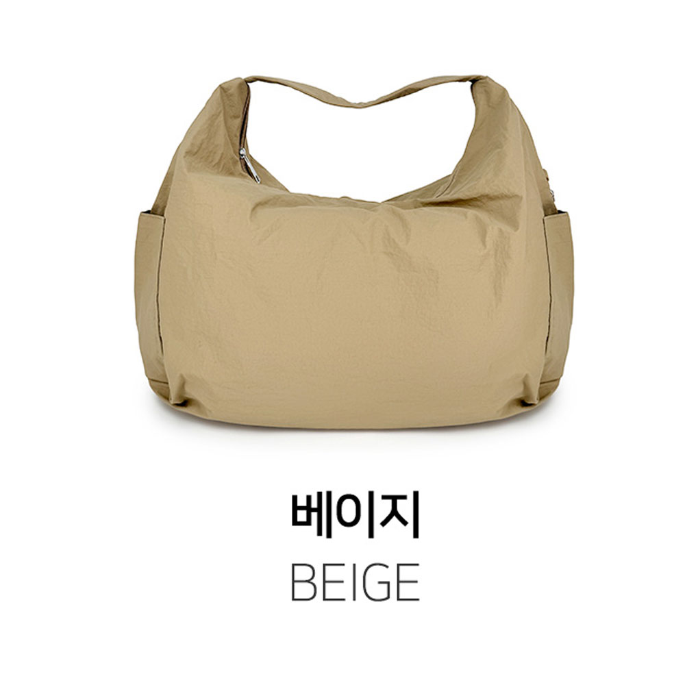 가벼운 나일론 빅사이즈 숄더백 보따리 보부상 가방 큰 대형 라지 경량 천 숄더가방 - 상세 이미지 4
