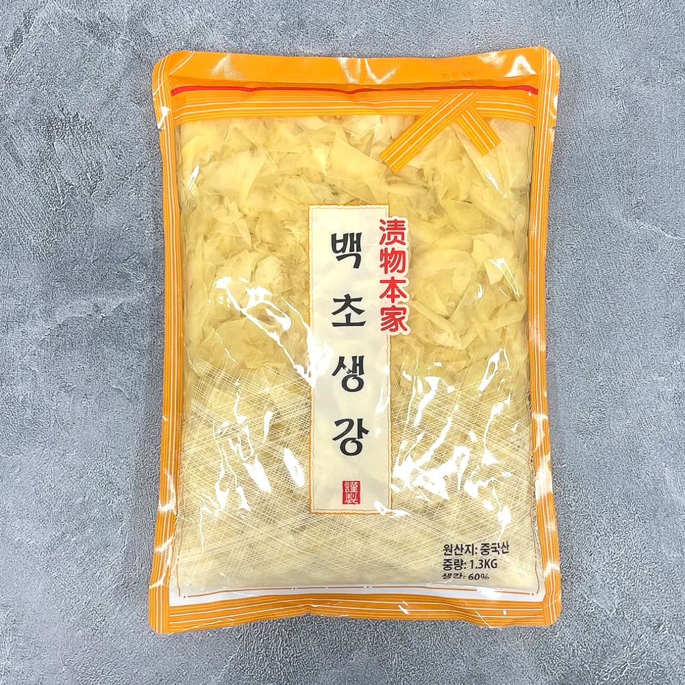 하나 백초생강 슬라이스 1.3kg 일식 초생강 업소용 대용량 - 상품 이미지
