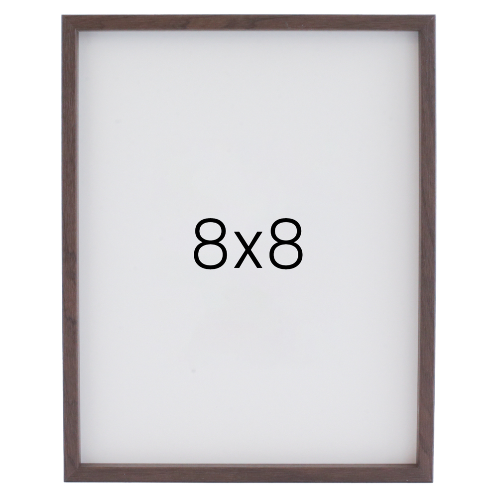 12mm레프 나무액자 사진액자 웨딩 포토테이블 인화 탁상 소형 8x8 203x203mm, 월넛 - 메인 이미지