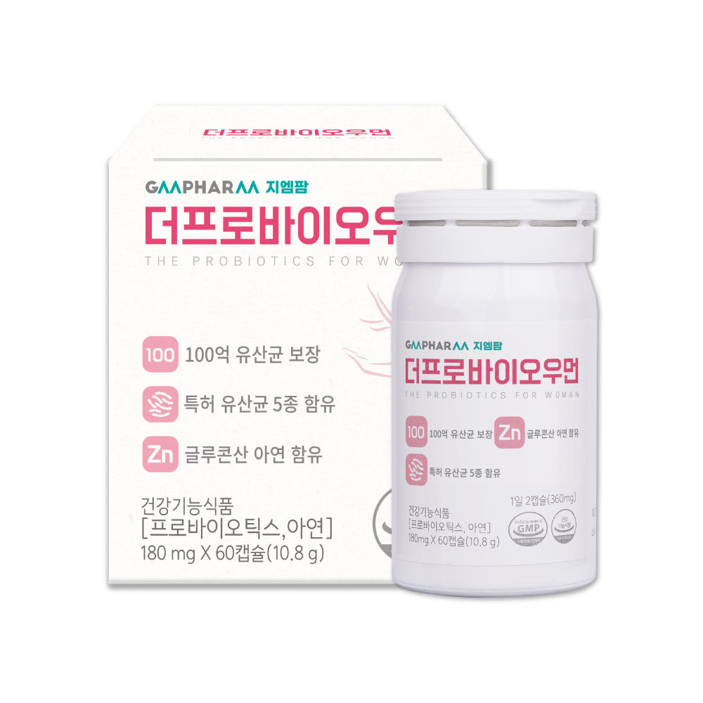 더프로바이오우먼 질 건강 유산균 100억 여성 임산부 임신 수유부 60캡슐, 1개