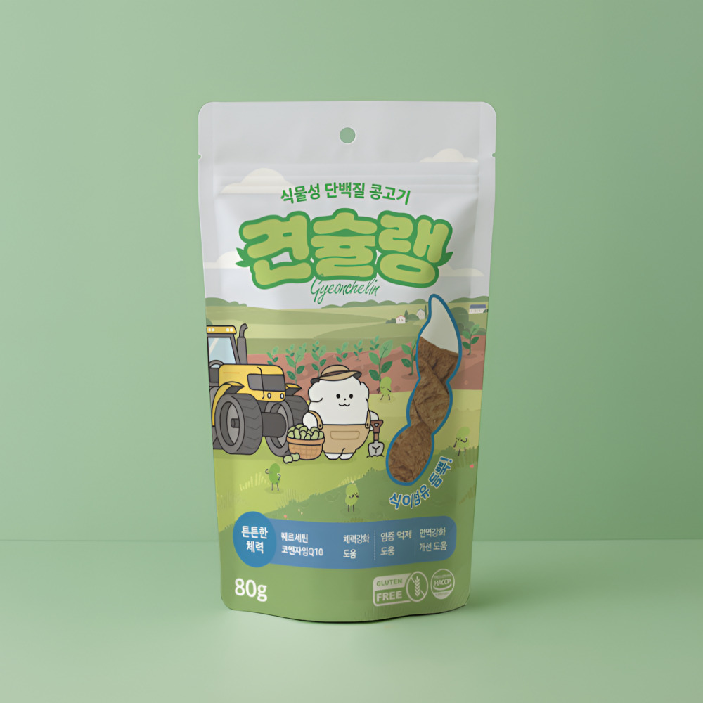 견슐랭 콩고기 저알러지 식물성단백질 강아지 간식 튼튼한 체력, 80g, 1개 이미지 6