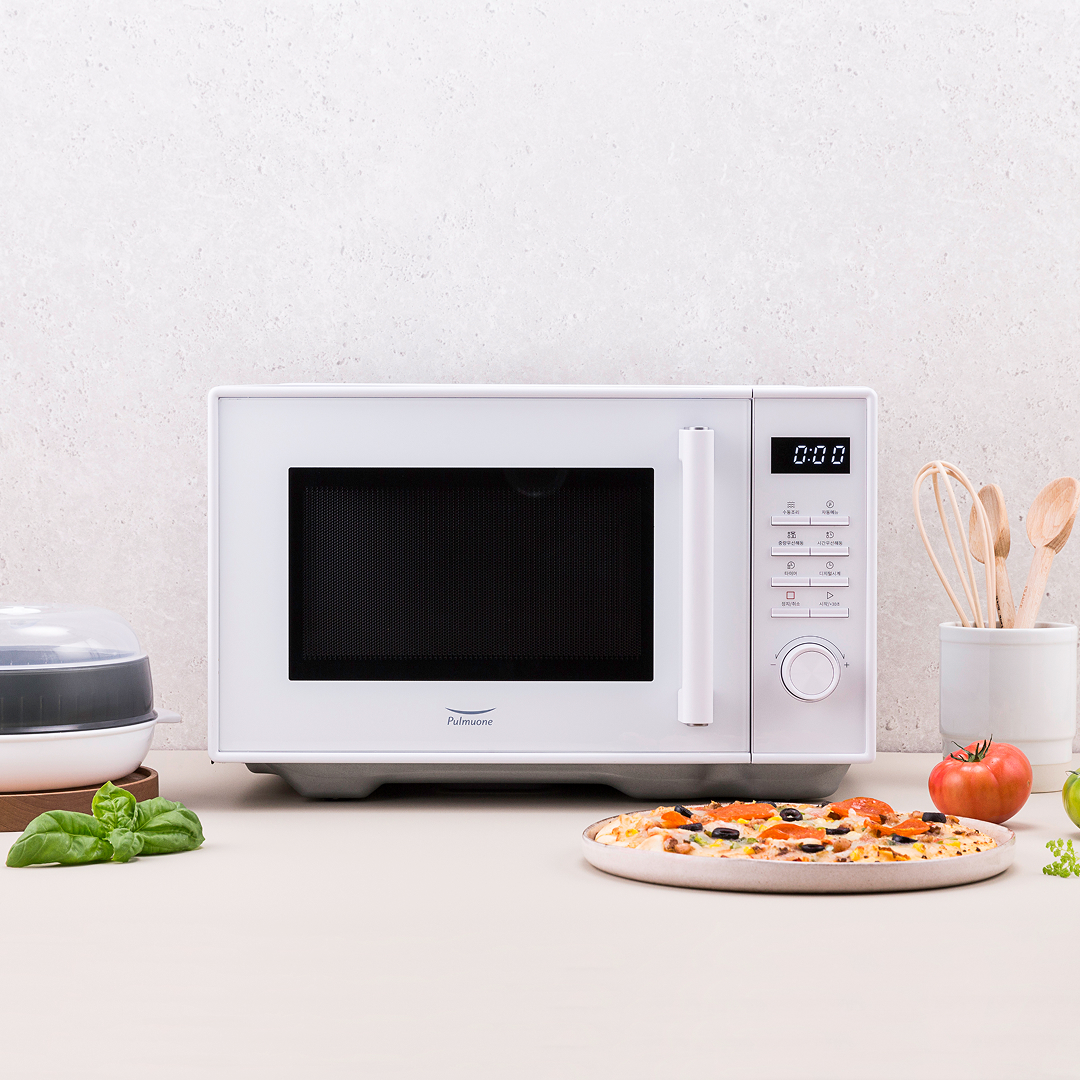 풀무원 무회전 스팀 플랫전자레인지 23L MS23C1FW(스팀볼 포함)