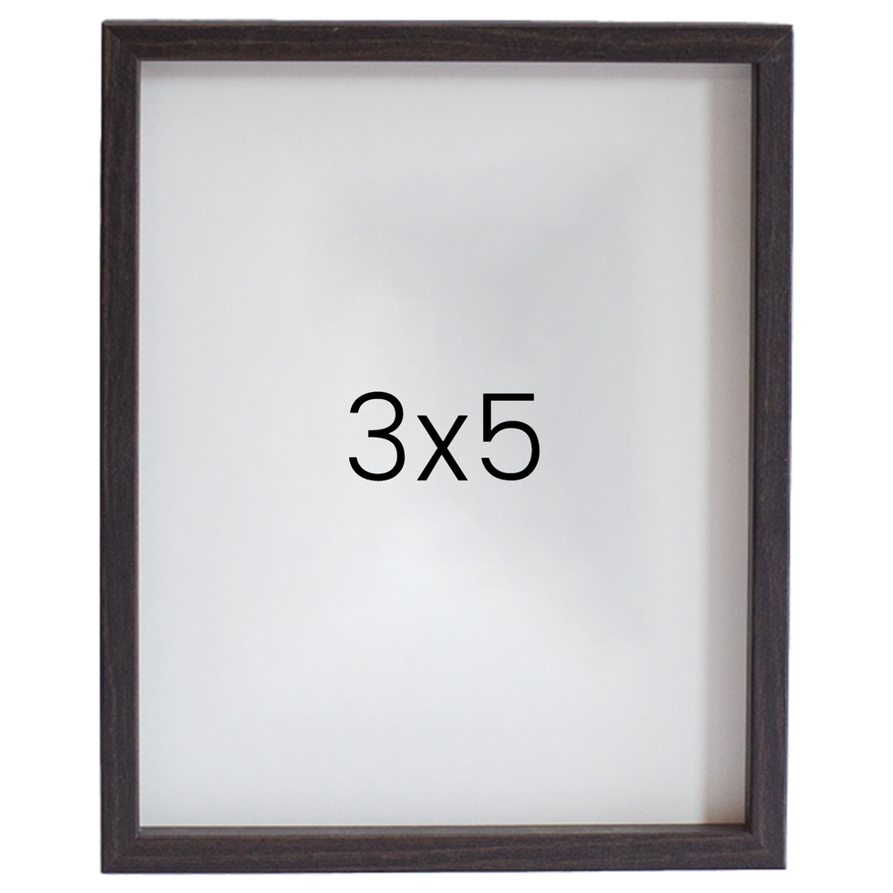 12mm레프 나무액자 사진액자 웨딩 포토테이블 사진인화 탁상 소형 3x5 76x127mm, 진밤 - 메인 이미지