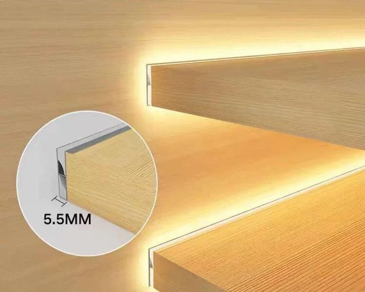 시스템 선반 조명 틈새 조립 거실 모듈 벽걸이 다용도실 발광 침대 무드등 30CM 카18mm 선반 조명 - 상품 이미지