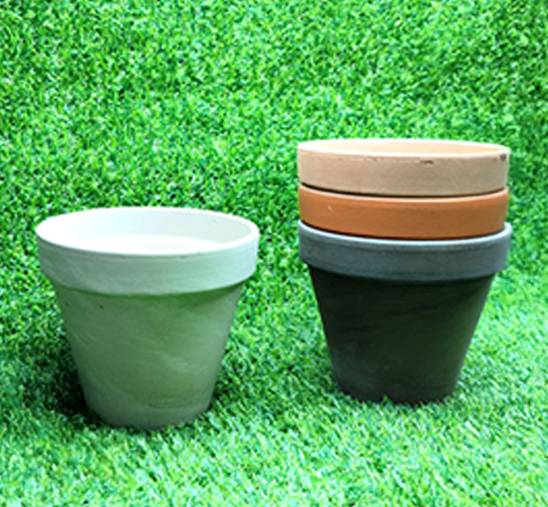 11x10cm 도자기 다육이 인테리어 화분 이태리 빈티지 토분 - 메인 이미지