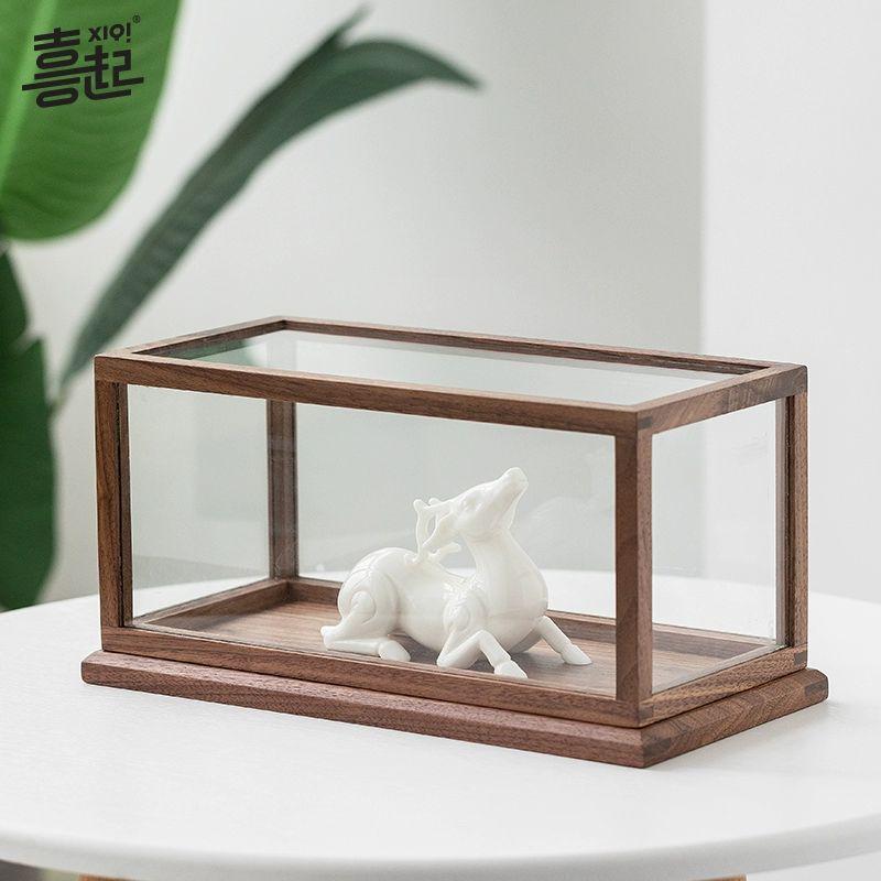 우드 유리 빈티지 쇼케이스 A 31.5x15.5x15.5cm - 상세 이미지 2
