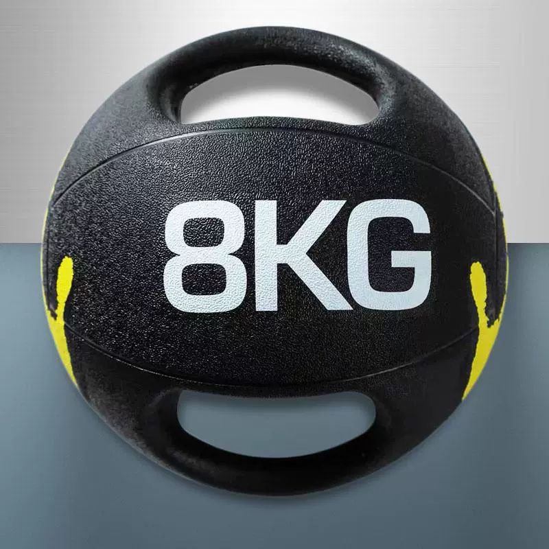 크로스핏 메디신볼 손잡이 듀얼핸들 웨이트볼 운동기구 6kg 28.6cm - 상세 이미지 2