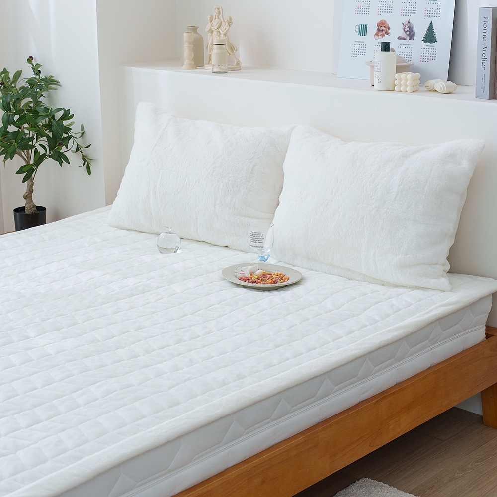 나라데코 5mm 밍크 극세사 따뜻한 겨울 밴딩 침대패드 SS