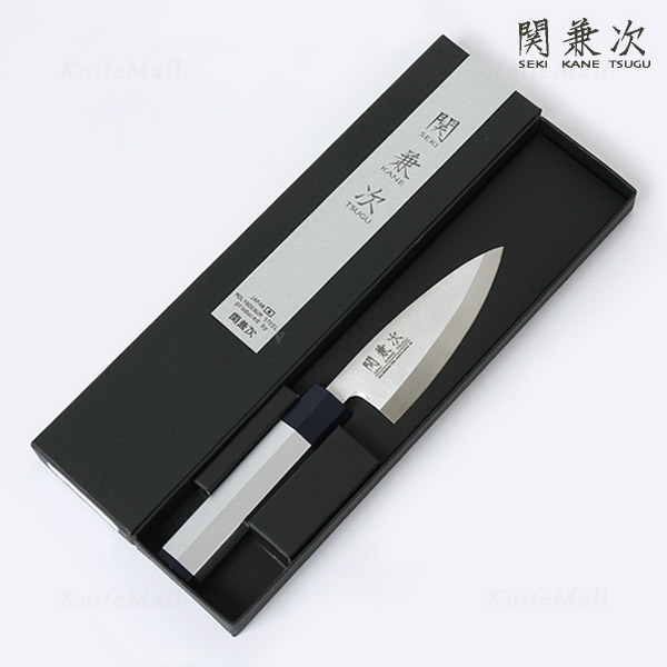 일본 세키카네쓰구 데바 생선회칼 10.5cm, 7각 알루미늄손잡이, 1개 - 상세 이미지 5