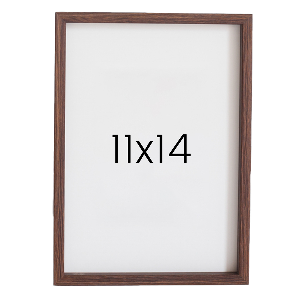 12mm레프 원목액자 우드 웨딩 전시회 맞춤 프레임 틀 11x14 279x355mm, 밤색 - 메인 이미지