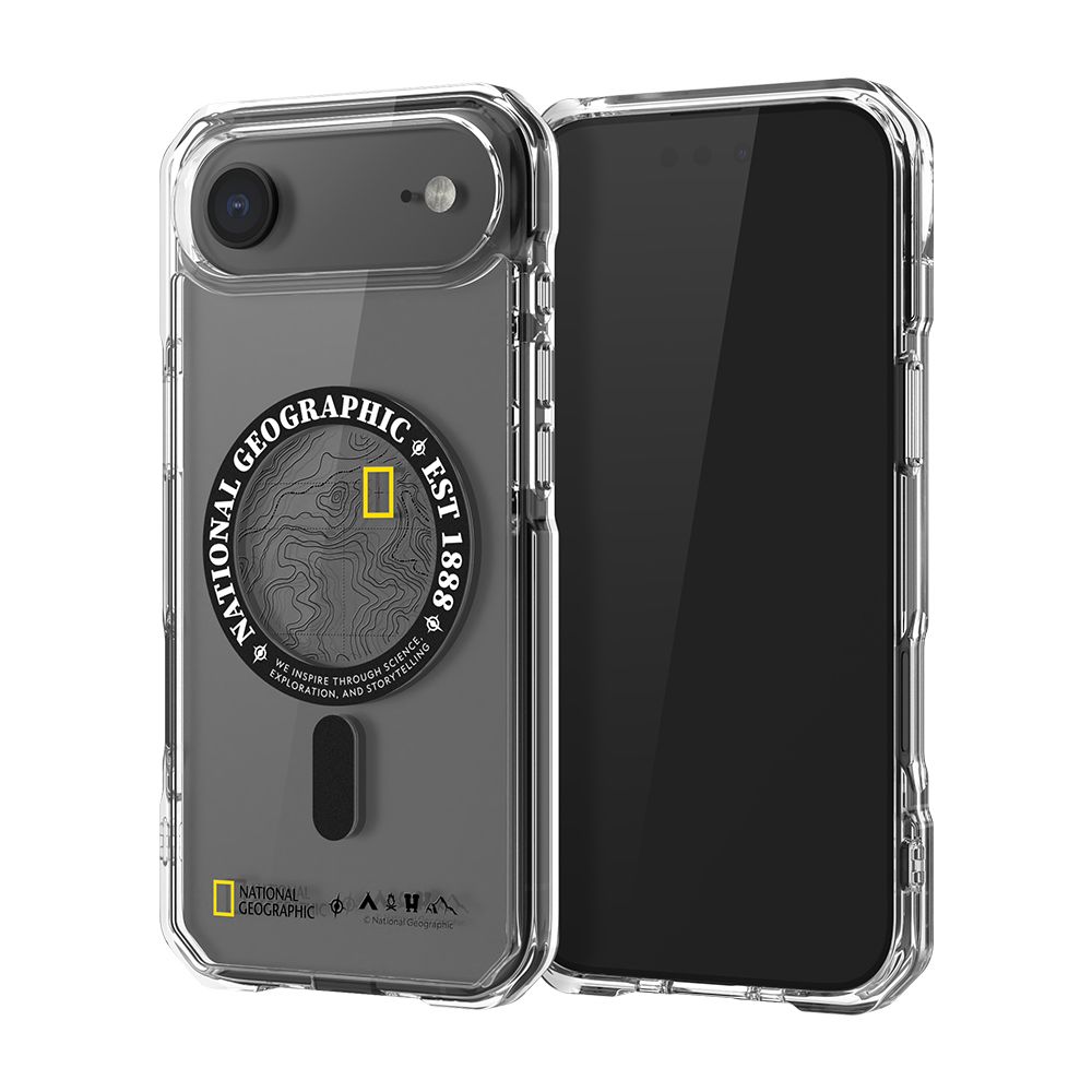 내셔널지오그래픽 맥세이프 러기드 케이스 토포 블랙, 아이폰 에어