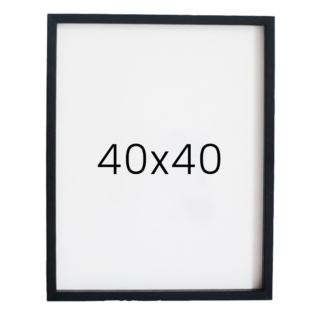 12mm레프 원목액자 우드 웨딩 전시회 맞춤 프레임 틀 40x40 400x400mm, 블랙 - 메인 이미지