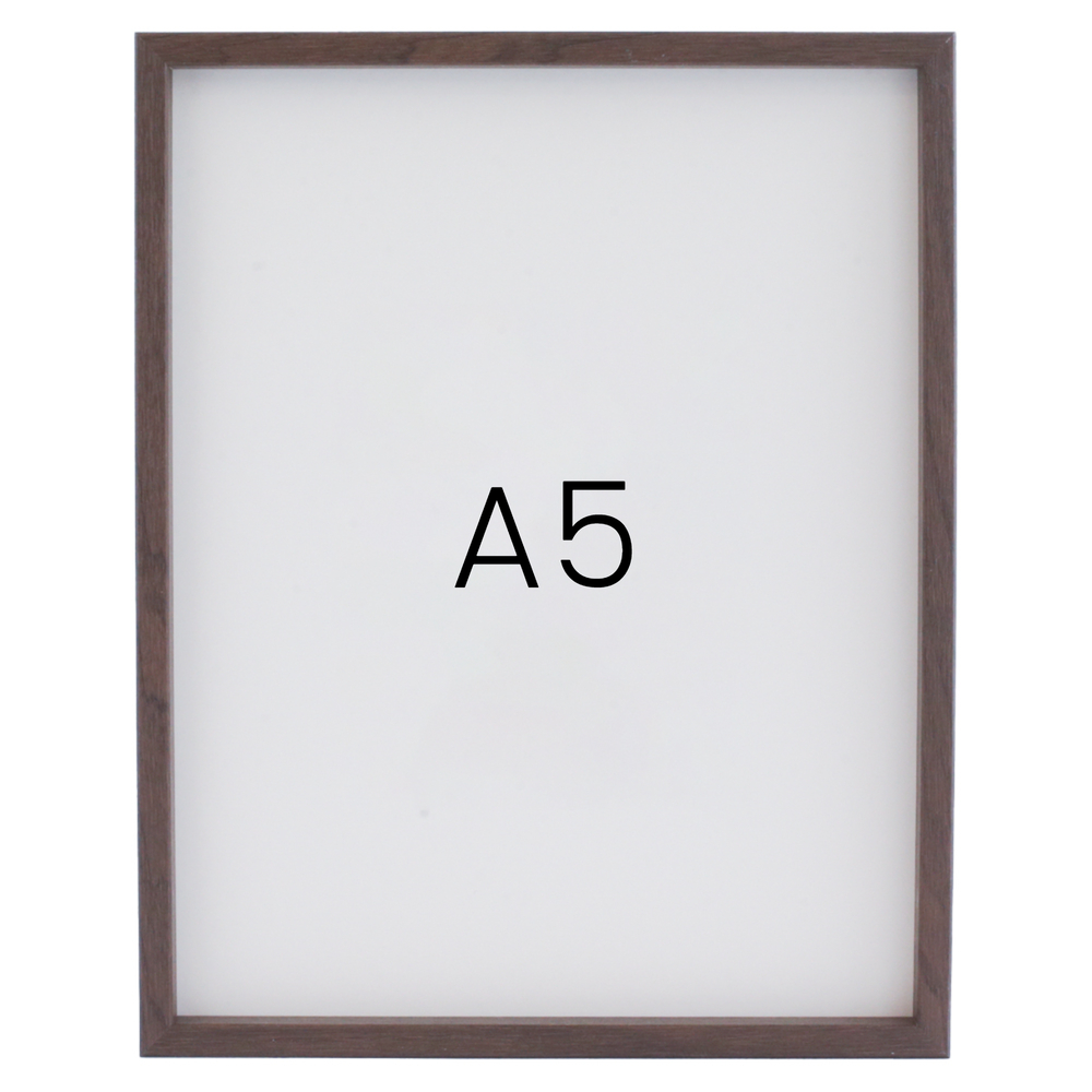 12mm레프 원목액자 우드 웨딩 전시회 맞춤 프레임 틀 A5 148mmx210mm, 월넛 - 메인 이미지