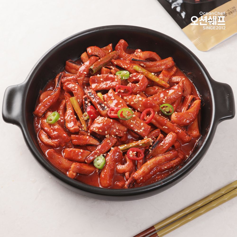 오션쉐프 오징어볶음 밀키트 매운 오징어 냉동 간편식 300g, 1개
