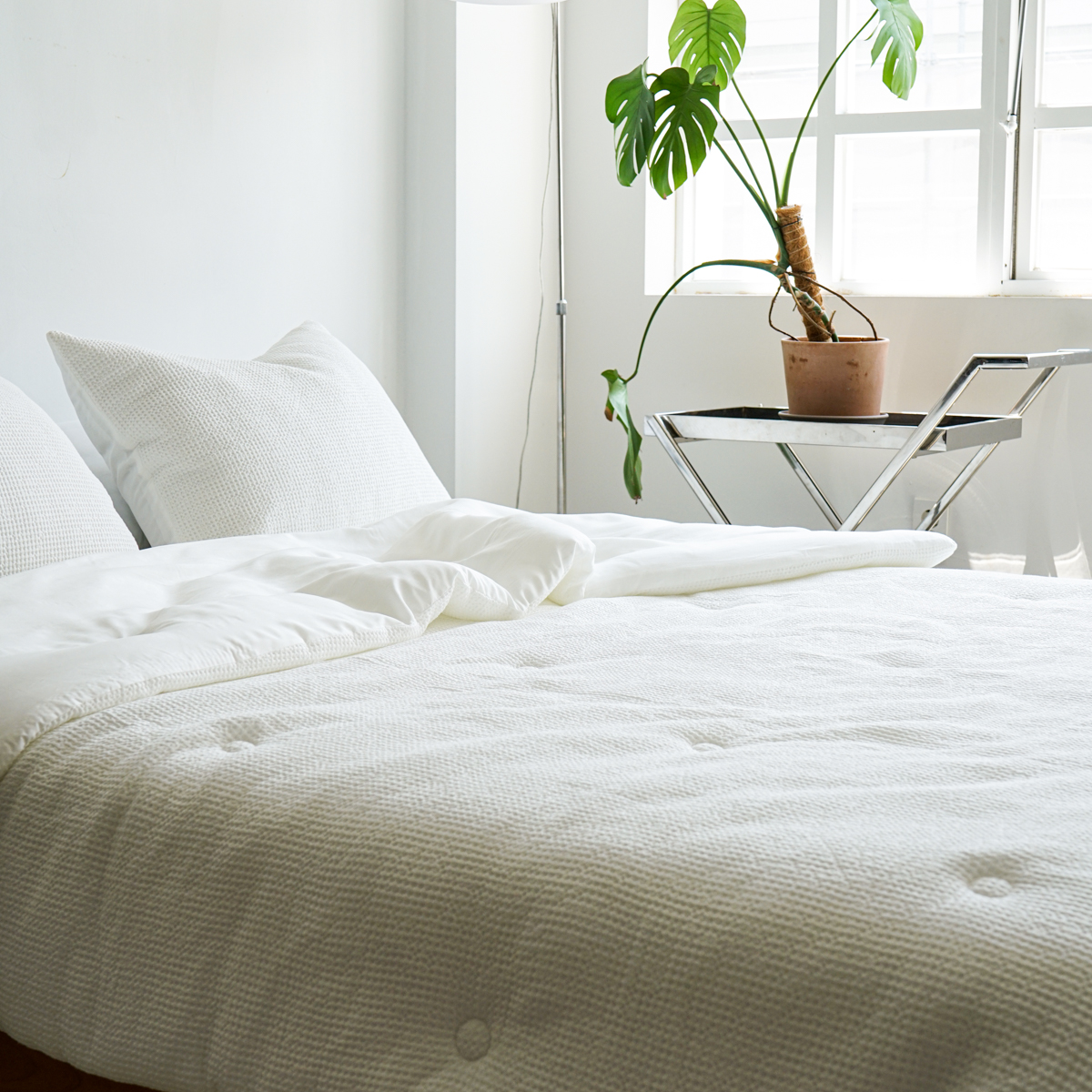 소프넬 모달 와플 차렵이불 사계절 가을이불 화이트, Q(퀸)