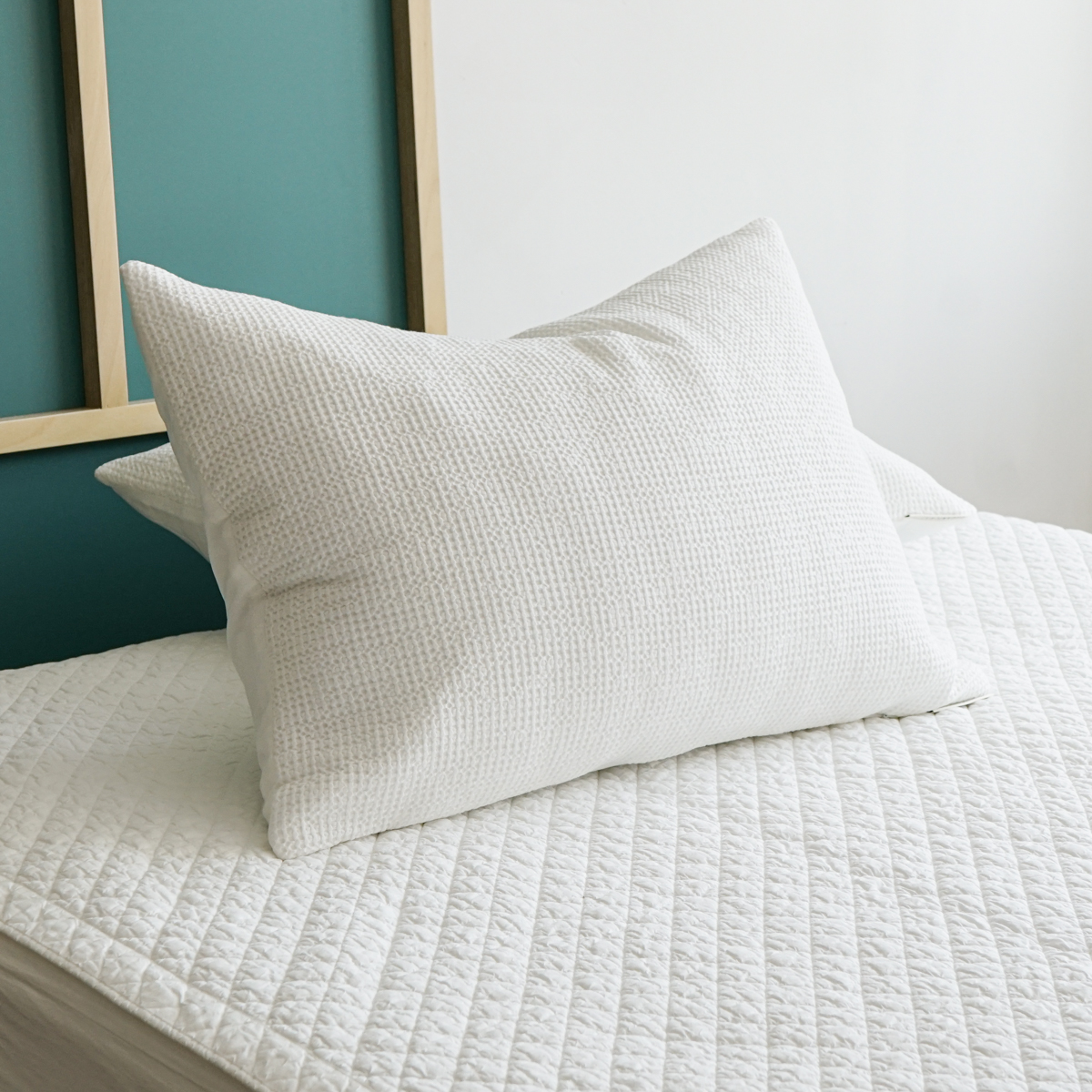 소프넬 모달 와플 차렵이불 사계절 가을이불 화이트, Q(퀸)