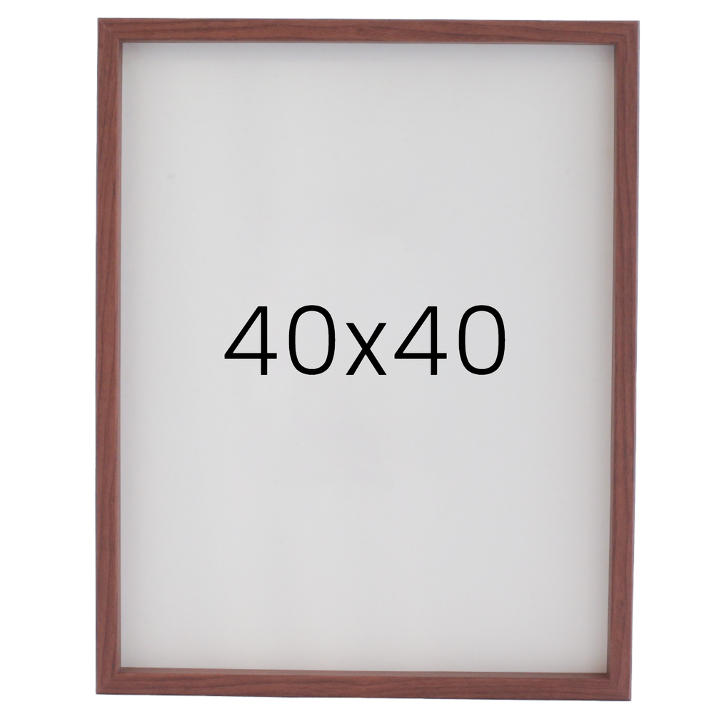 12mm레프 원목액자 우드 웨딩 전시회 맞춤 프레임 틀 40x40 400x400mm, 샴페인 - 메인 이미지