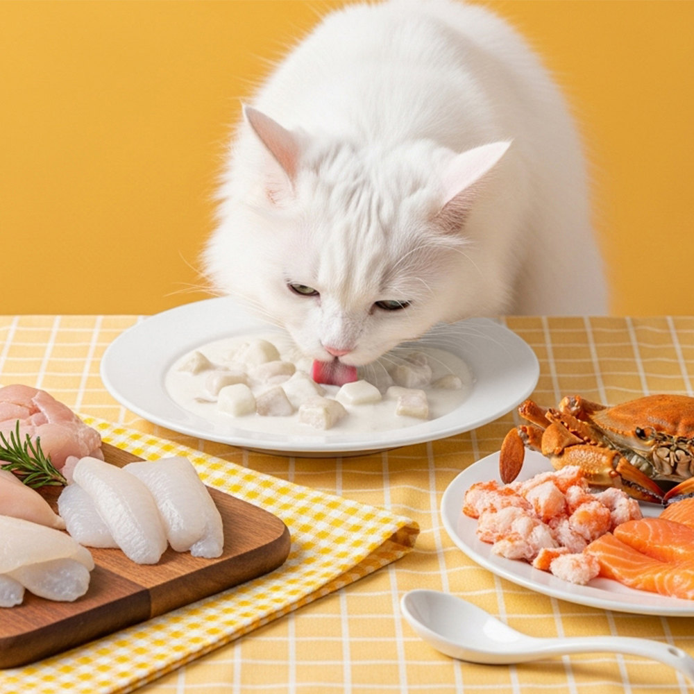 더캣 캣스토랑 고양이 산양유 크림스튜 습식 파우치 연어, 70g, 1개 - 상세 이미지 4