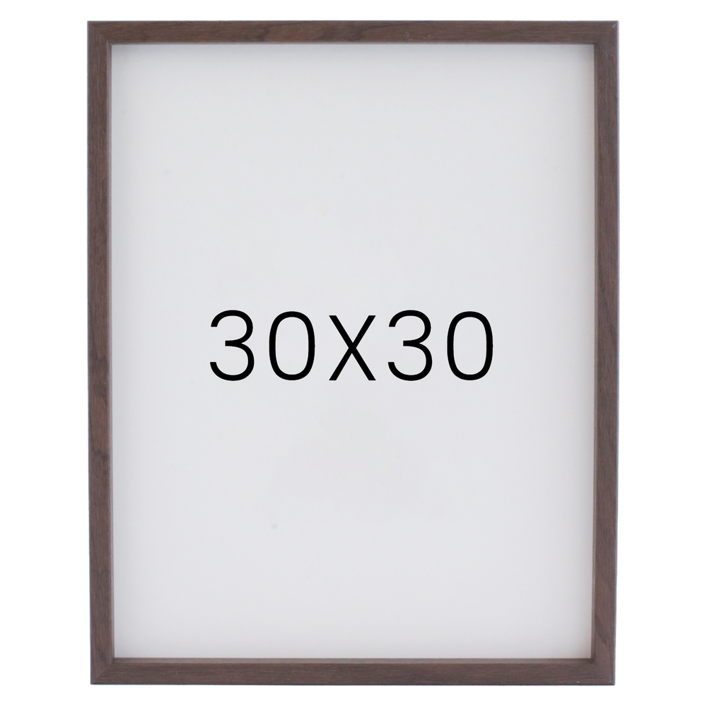 12mm레프 원목액자 우드 웨딩 전시회 맞춤 프레임 틀 30x30 300x300mm, 월넛