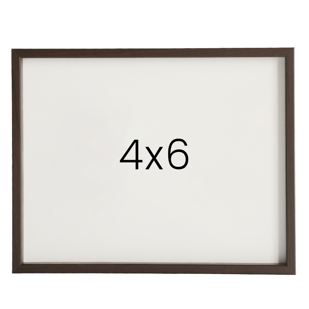 12mm레프 나무액자 사진액자 웨딩 포토테이블 사진인화 탁상 소형 4x6 101x152mm, 커피진밤 - 메인 이미지