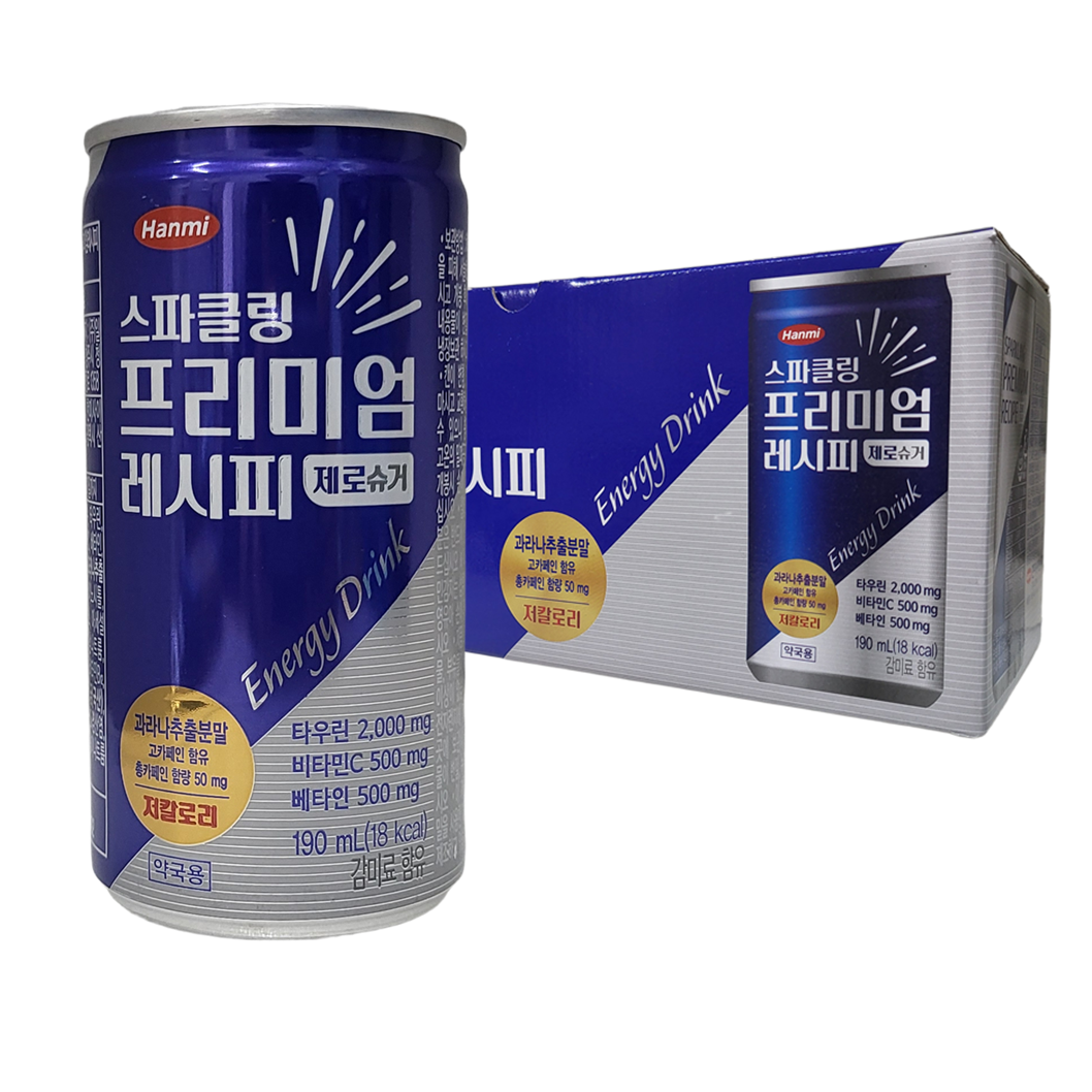 한미 스파클링 프리미엄 레시피 제로슈거 제로카페인 10캔 - 상세 이미지 2