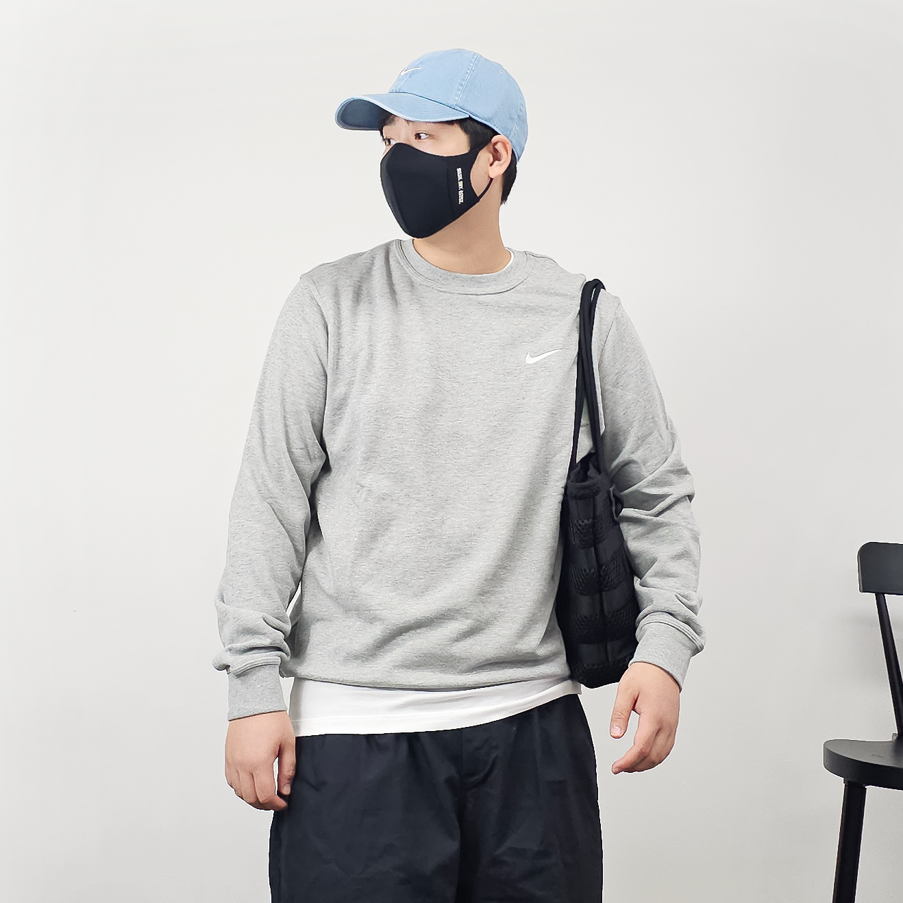 나이키 남자맨투맨 스우시 프렌치테리 긴팔티셔츠 커플티 637903그레이, 2XL