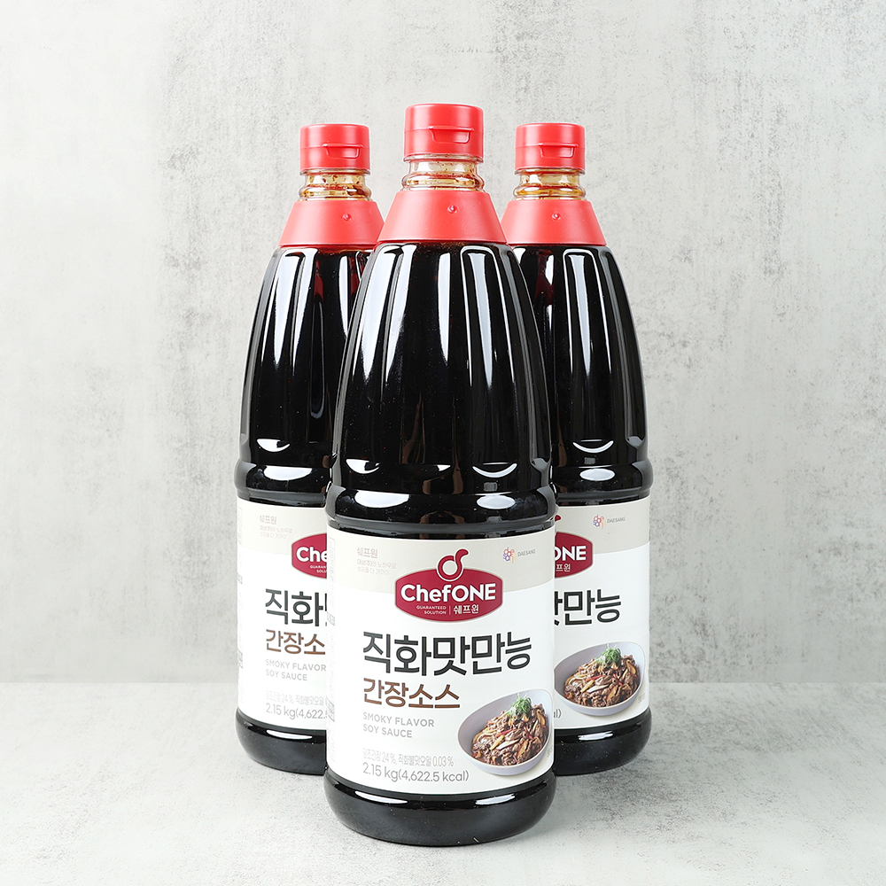 쉐프원 맛있는 직화맛만능 간장소스 업소용 2.15kg, 6개 - 상품 이미지