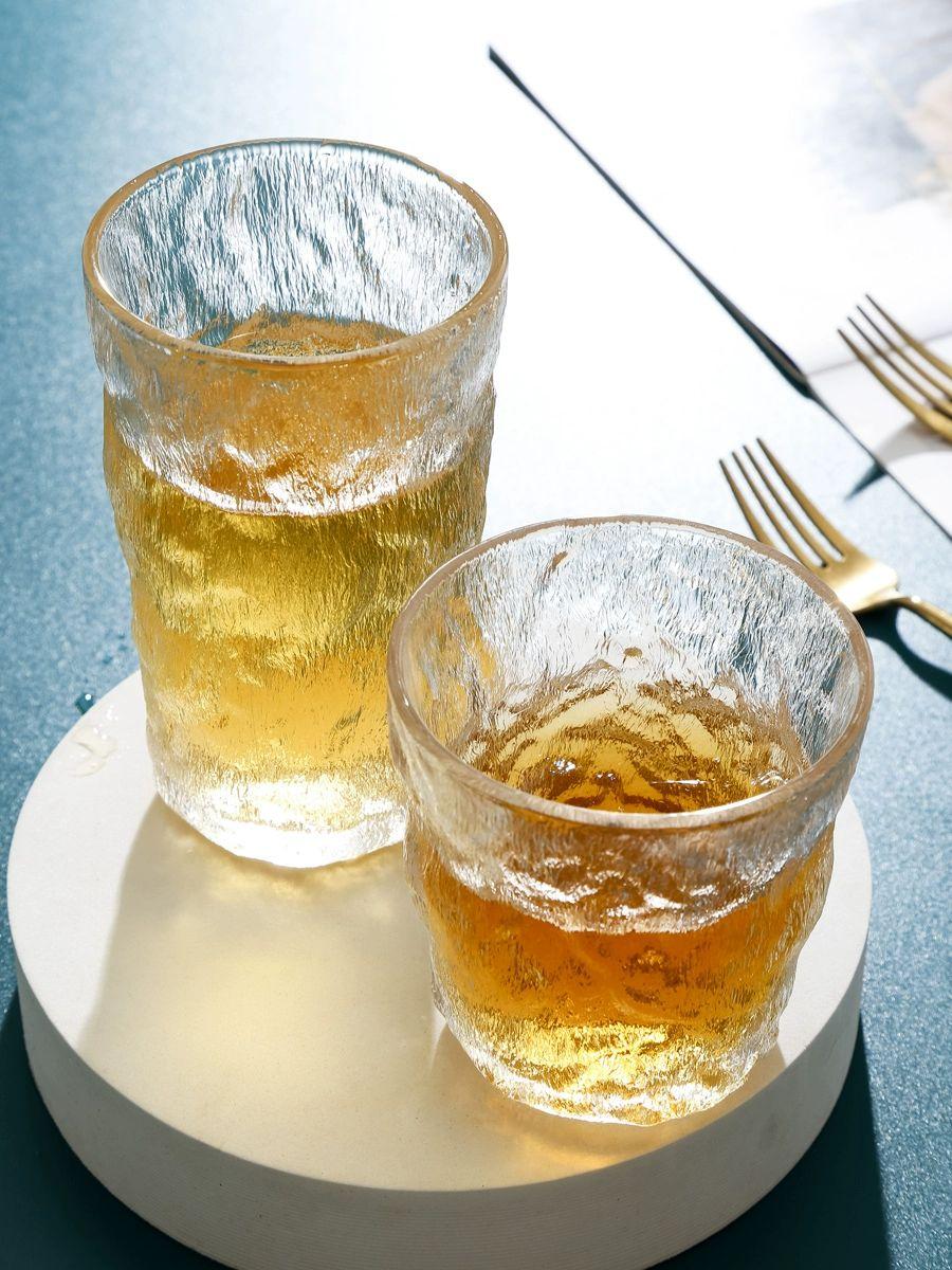 크리스탈 위스키 맥주 사케잔 도쿠리 몰트 맥주잔 글래스 온더락 업소용 글레이셔 글라스 높은1개낮은1개총2개 - 상세 이미지 5