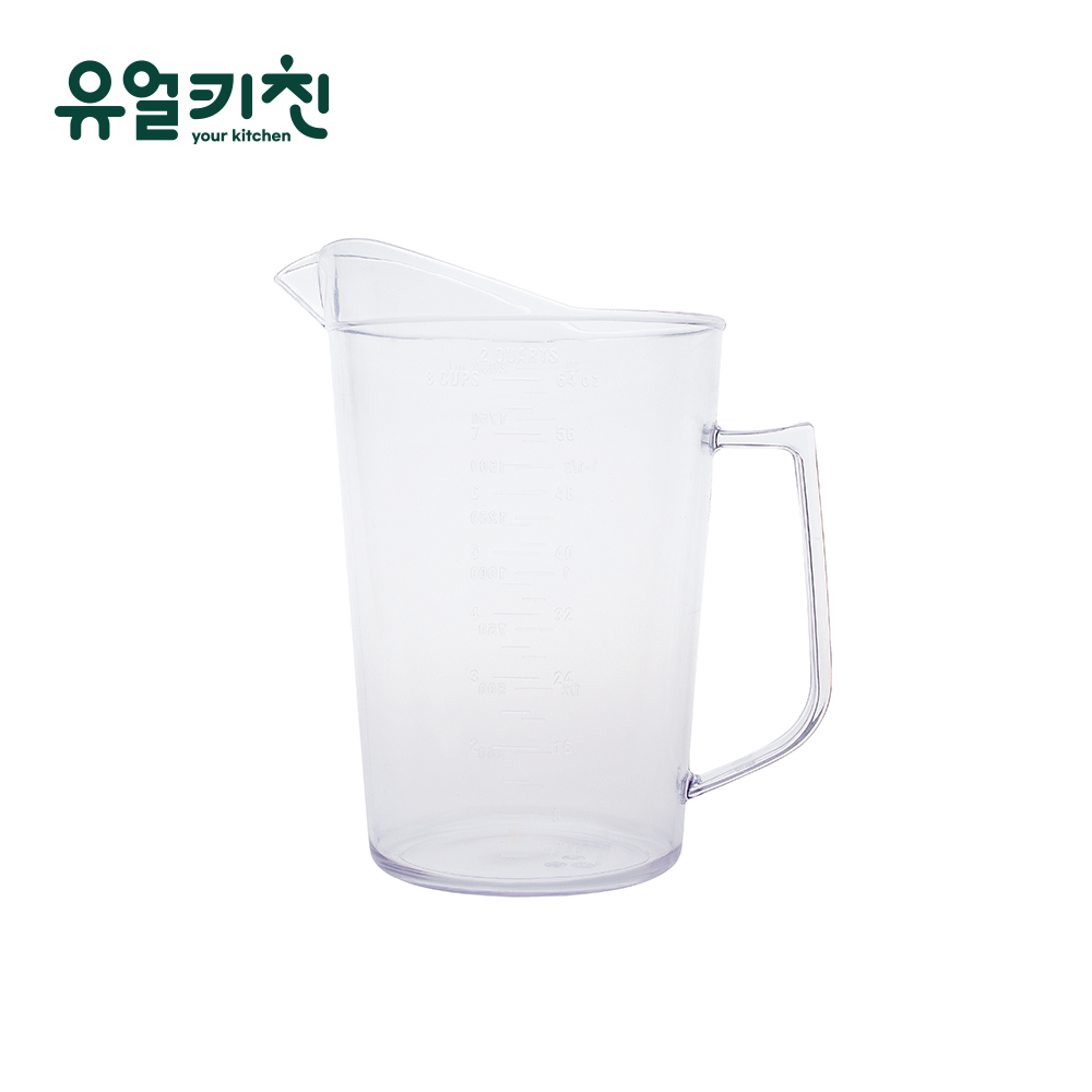 가벼운 플라스틱 계량컵 눈금컵 비커 업소용 2000ml - 상품 이미지