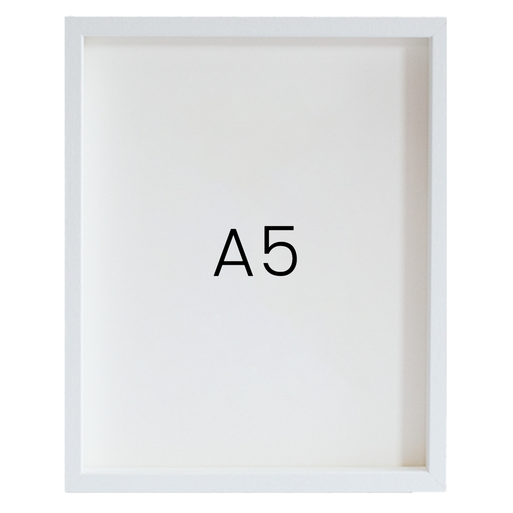 12mm레프 원목액자 우드 웨딩 전시회 맞춤 프레임 틀 A5 148mmx210mm, 화이트 - 메인 이미지