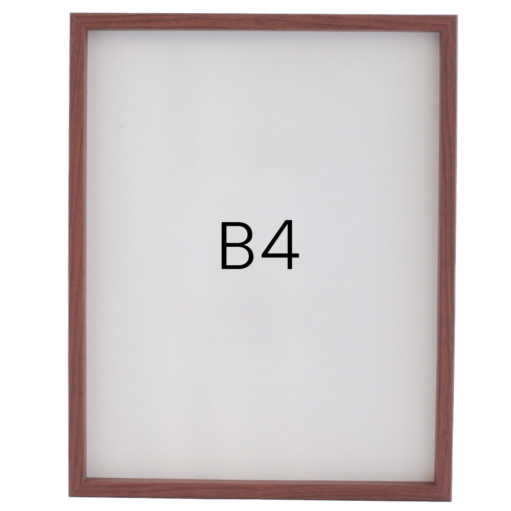 12mm레프 원목액자 우드 웨딩 전시회 맞춤 프레임 틀 B4 257x364mm, 샴페인 - 메인 이미지