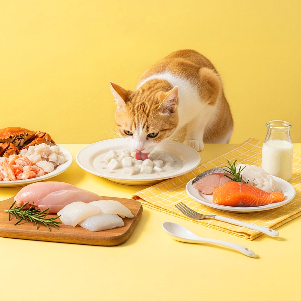 더캣 캣스토랑 고양이 산양유 크림스튜 습식 파우치 연어, 70g, 1개 - 상세 이미지 3