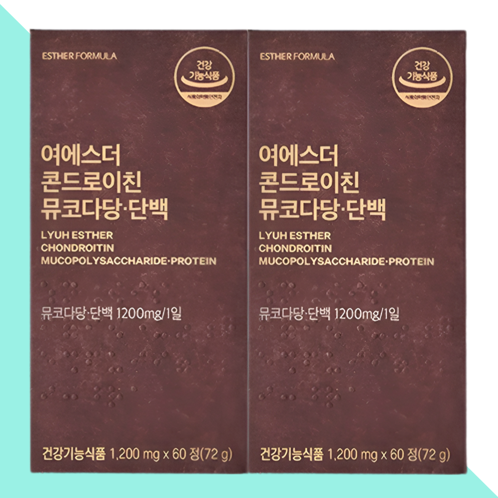 에스더포뮬러 콘드로이친 콘도로이친 뮤코다당단백 여에스터 60정X2개 - 메인 이미지