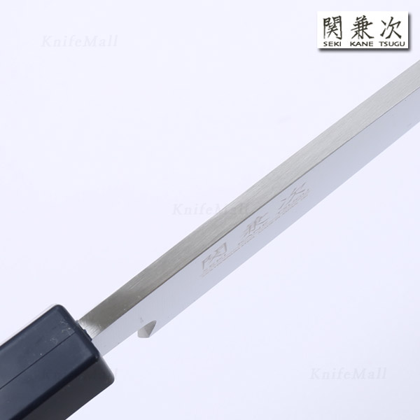 일본 세키카네쓰구 데바 생선회칼 15cm, 7각 알루미늄손잡이, 1개 이미지 6