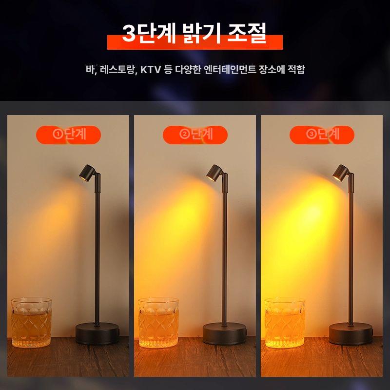 스팟 조명 led 직부등 매입등 각도조절 실린더 카페 등기구 타공 레일등 테이블조명 무드등 블랙 타입 B 듀얼 헤드+따뜻한 C A 터치 스위치 - 상세 이미지 2